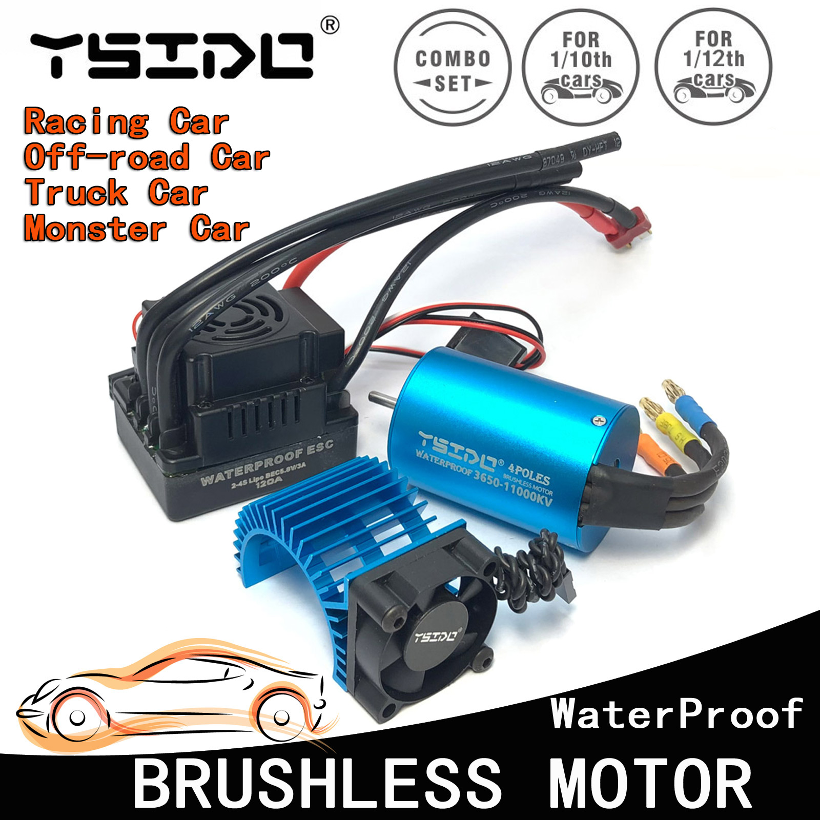 Brushless Motor 3650 - YSIDO 3650 3600KV 5400KV 9500KV moteur