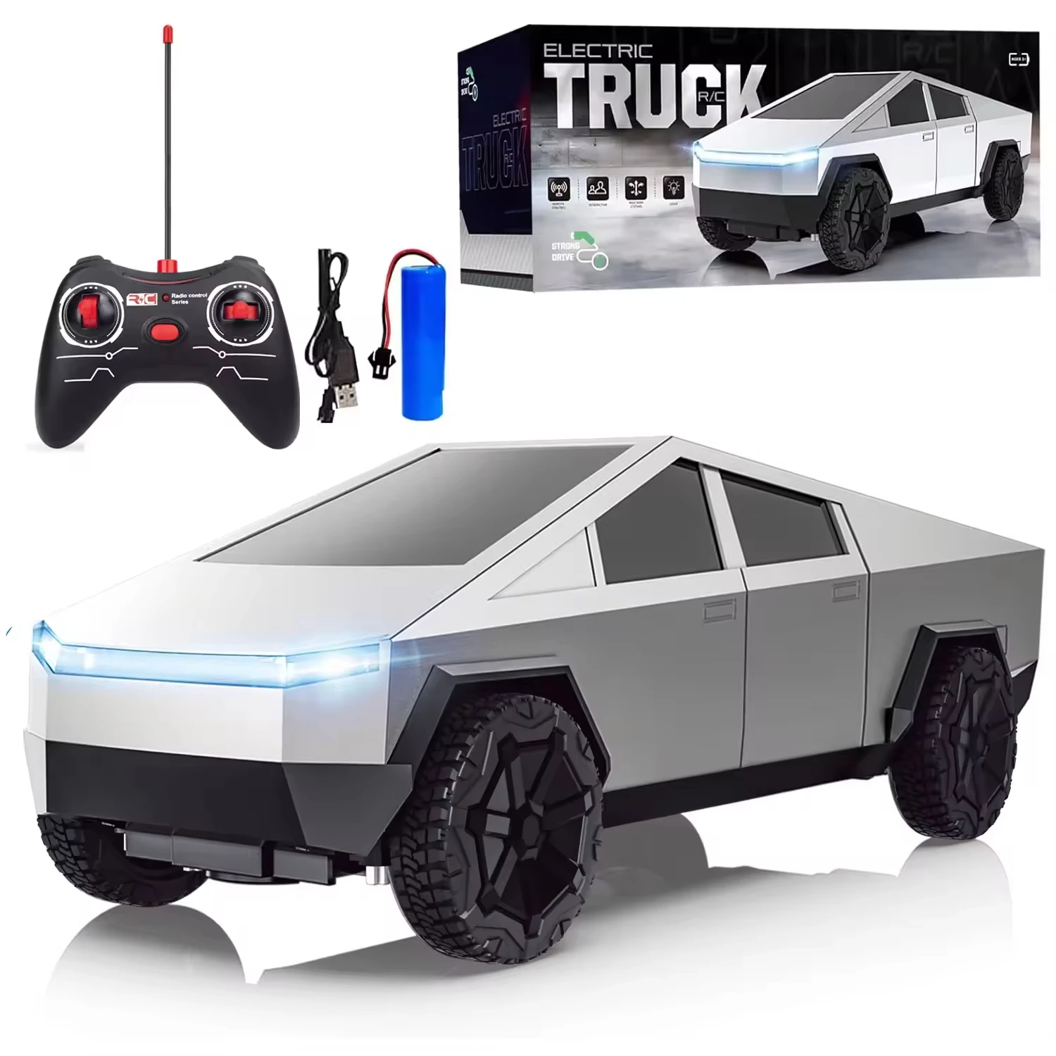 Rc Hobby Horizon - Voiture télécommandée tout-terrain Cybertruck Pickup 4WD