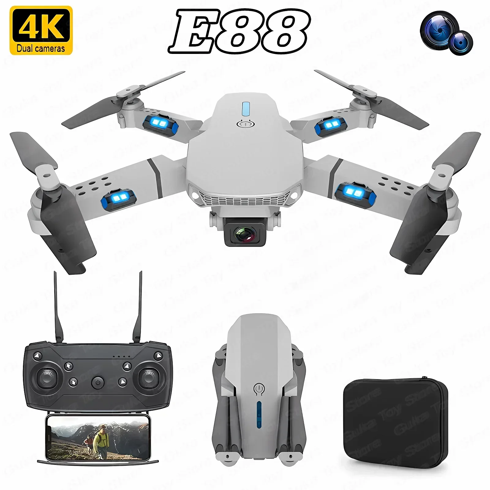 Rc Hobby Wire - Drone E88 Pro WIFI FPV Grand