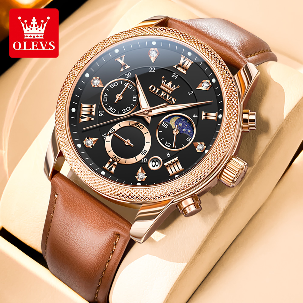 Brushless Motor 3650 - Montres pour hommes OLEVS 3660, chronographe