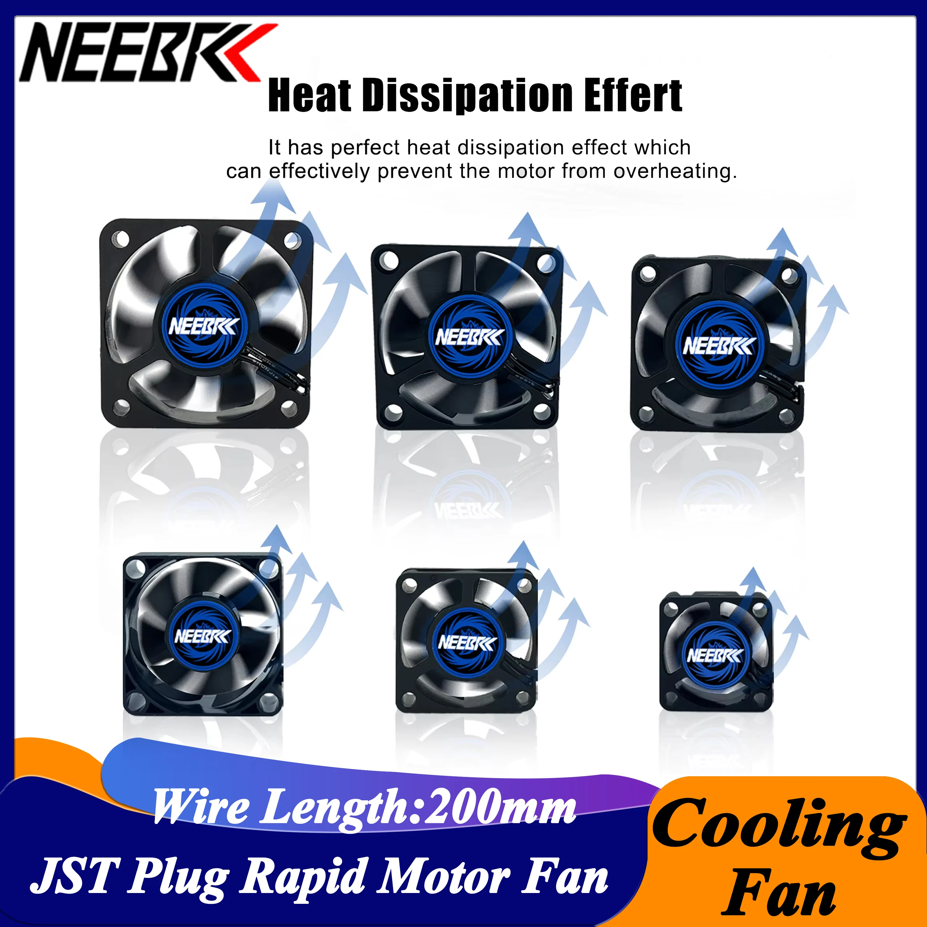 Brushless Motor 3650 - NEEBRC-Ventilateur de refroidissement dissipateur thermique, 25/30/35/40/45/50mm