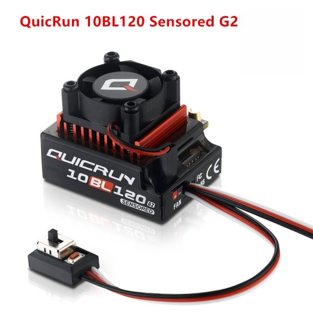 Rc Hobby Grade Car - FATJAY Hobbywing QUICRUN-10BL-120-G2 120A ESC contrôleur