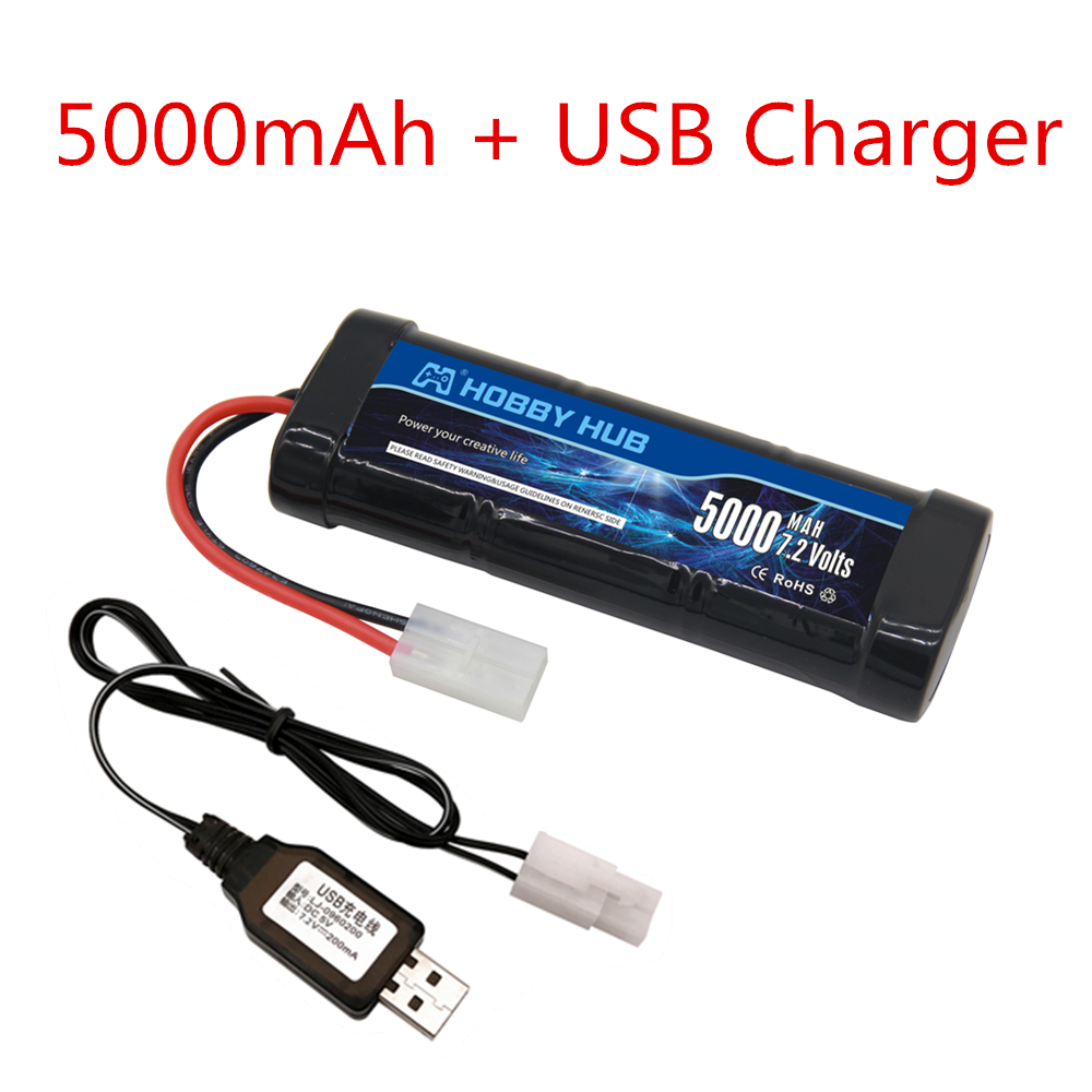 Batterie Ni-MH 7.2V 5000mAh av - Rc Hobby Grade Car avis et prix