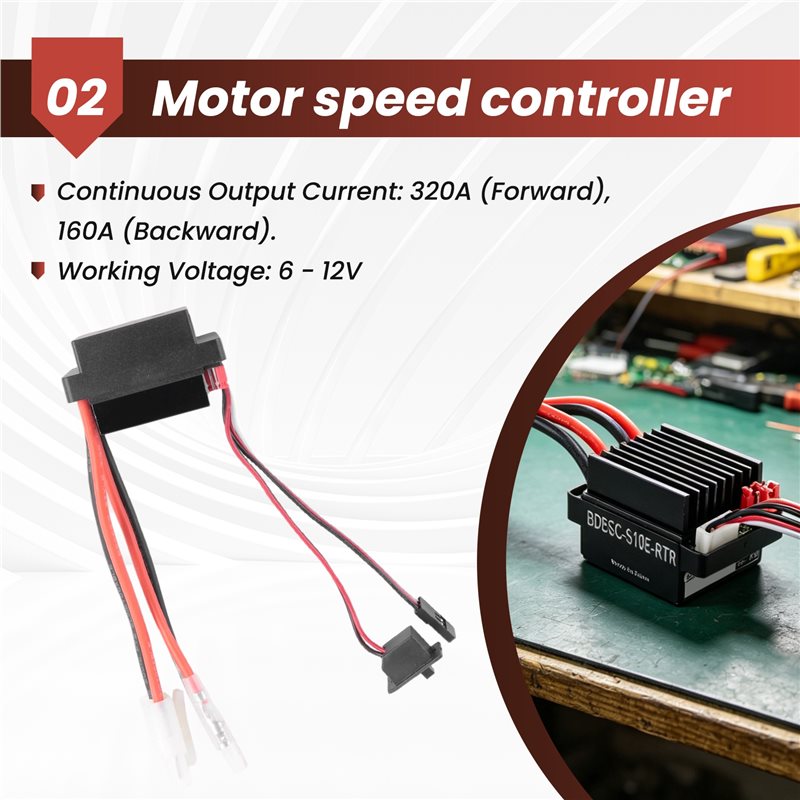 Contrôleur de vitesse ESC 320A - Rc Hobby Motor avis et prix